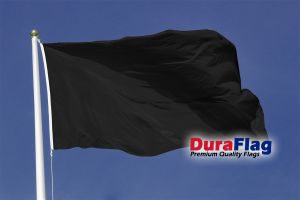 Plain Black Duraflag Premium Quality Flag