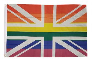 Rainbow Union Jack Flag