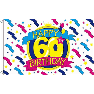 Happy 60th Birthday Flag