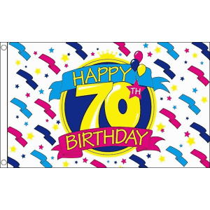 Happy 70th Birthday Flag