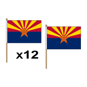 Arizona Hand Flags (12 Pack)