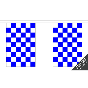 Blue and White Check Bunting