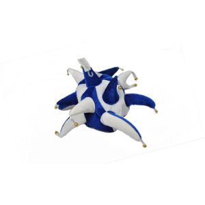 Royal Blue and White Jester Hat