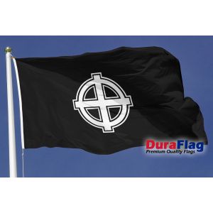 Celtic Cross (Black) Duraflag Premium Quality Flag
