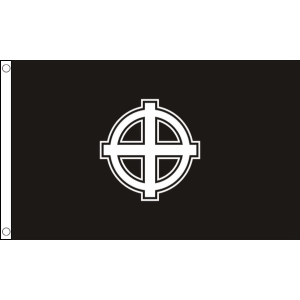 Celtic Cross (Black) Flag