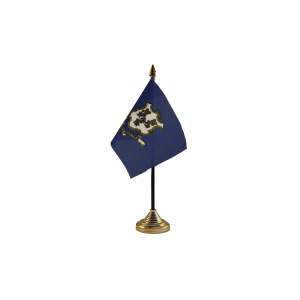 Connecticut Small Table Flags (12 Pack)