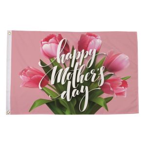 Happy Mothers Day Roses Flag