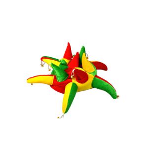 Red, Green and Yellow Jester Hat