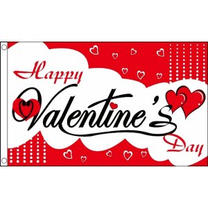 Happy Valentines Day Flag