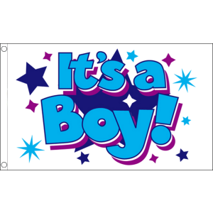 Its a Boy (Stars) Flag