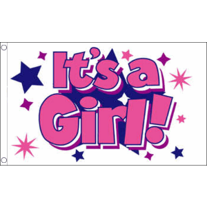 Its a Girl (Stars) Flag
