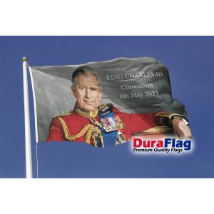 King Charles III Coronation (Style C) Duraflag Premium Quality Flag