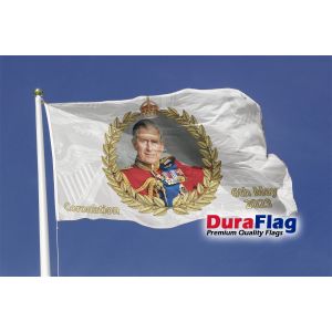 King Charles III Coronation (Style E) Duraflag Premium Quality Flag