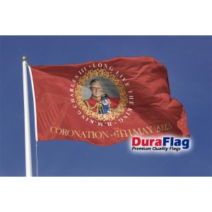 King Charles III Coronation (Style F) Duraflag Premium Quality Flag