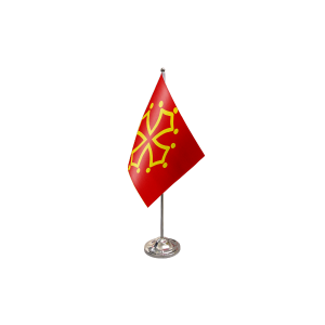 Midi-Pyrenees Satin Table Flag (Flag only)