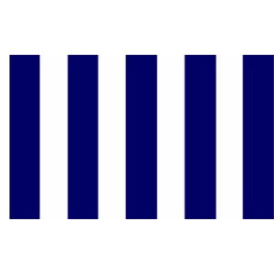 Navy Blue and White Striped Flag (Sleeved)