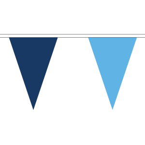 Navy Blue and Sky Blue Triangle Bunting