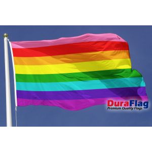 Original 8 Striped Rainbow Duraflag Premium Quality Flag