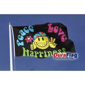 Peace, Love and Happiness Duraflag Premium Quality Flag
