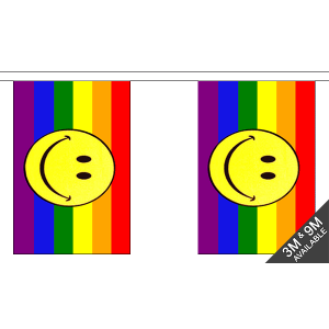 Rainbow Smiley Bunting