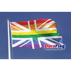 Rainbow Union Jack Duraflag Premium Quality Flag