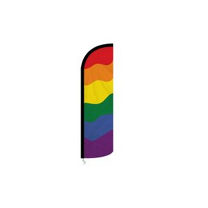 Rainbow Small Advertising Flag (200 x 55 cm)