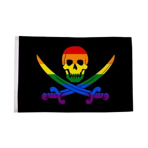Rainbow Pirate Flag