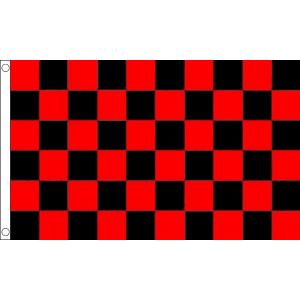Red and Black Check Flag