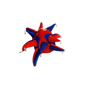 Red and Royal Blue Jester Hat