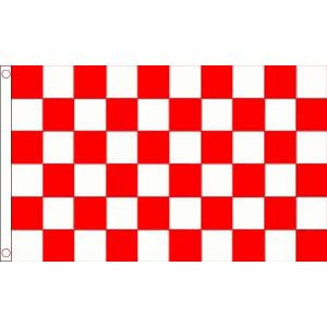Red and White Check Flag (Sleeved)