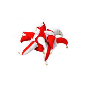 Red and White Jester Hat