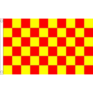 Red and Yellow Check Flag