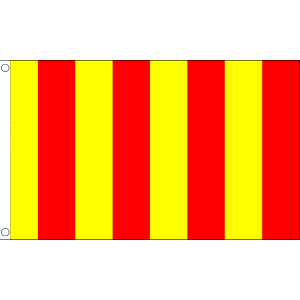 Red and Yellow Striped Flag