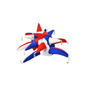 Red, White and Blue Jester Hat