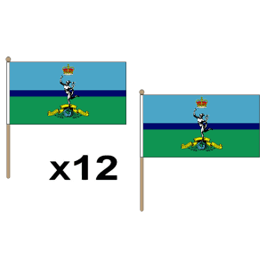 Royal Signals Corps Hand Flags (12 Pack)