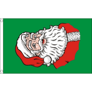 Santa Face Flag