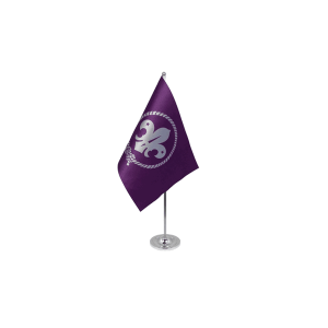 Scouts Purple Satin Table Flag (Flag only)