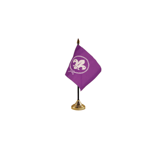 Scouts Purple Small Table Flags (12 Pack)