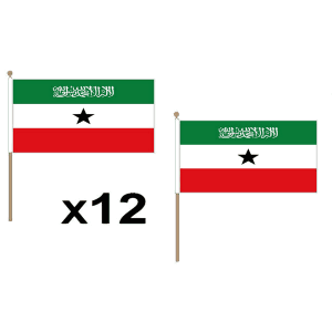 Somaliland Hand Flags (12 Pack)
