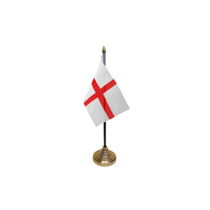 St George (England) Small Table Flags (12 Pack)