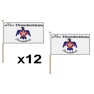 Thunderbirds Large Hand Flags (12 Pack)