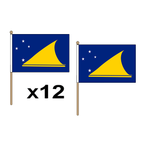 Tokelau Hand Flags (12 Pack)