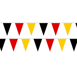 Black, Red and Gold (Germany) Triangle Bunting