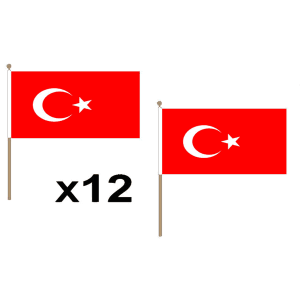 Turkey Hand Flags (12 Pack)