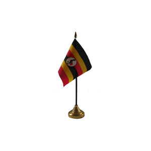 Uganda Small Table Flags (12 Pack)