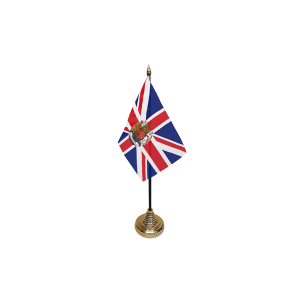 Union Jack Crest Small Table Flags (12 Pack)