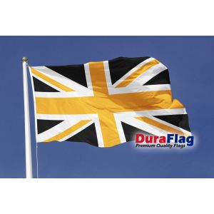 Union Jack Black and Gold Duraflag Premium Quality Flag