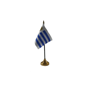 Uruguay Small Table Flags (12 Pack)