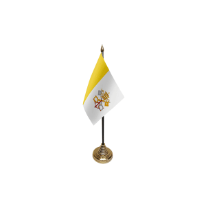 Vatican City Small Table Flags (12 Pack)
