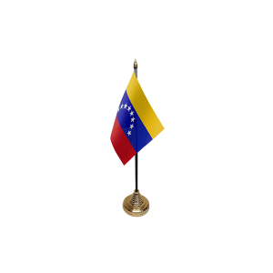 Venezuela (Crest) Small Table Flags (12 Pack)